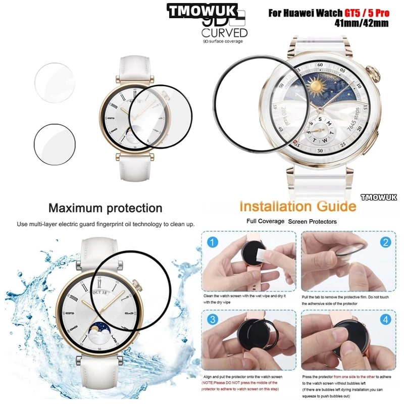 

For Huawei Watch GT4 46mm GT5 41mm Watch5 46mm Watch5 42mm Precision Fit Cover
