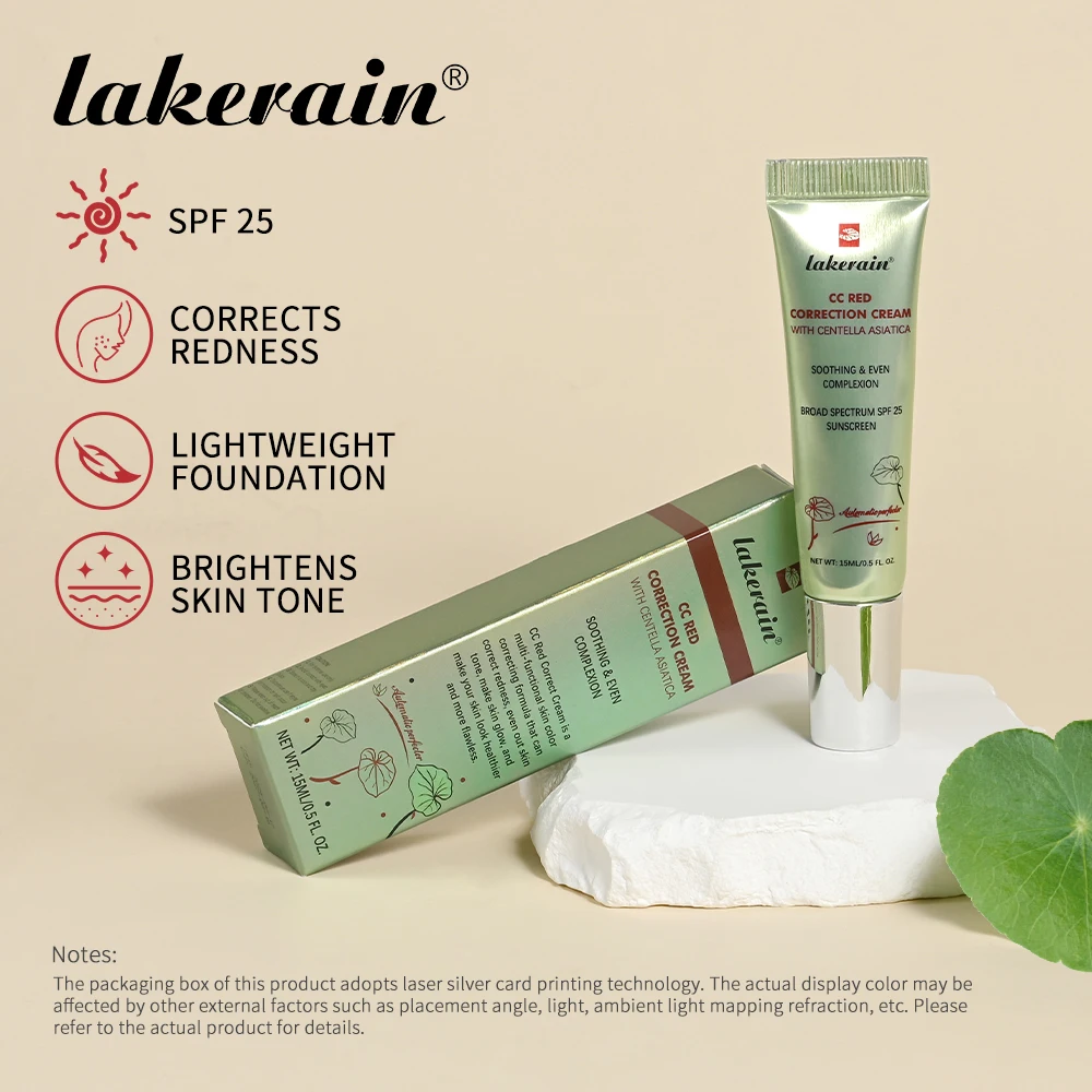 Lightweight Color Correcting CC Cream Primer Even SkinTone Moisturizing Base Makeup Natural Daily Facial Foundation Makeup Prime