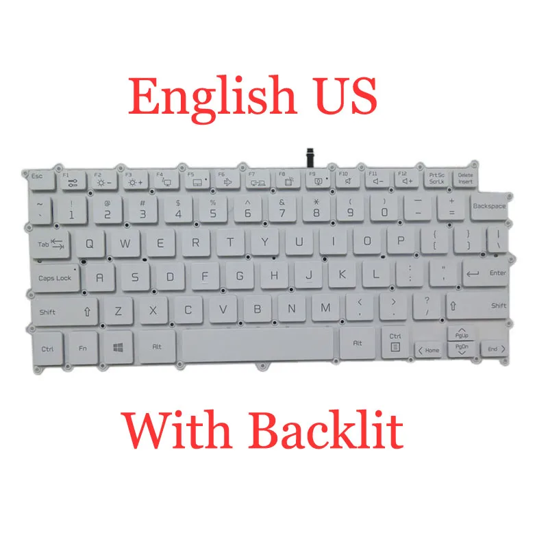 YD Laptop Backlit Keyboard For LG SG-A9790-XUA SN2882BU1 AEW73969886 English US White New
