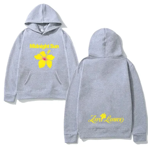 Imagen 2 del producto Sudadera con capucha Midnight Sun Zara Larsson con bolsillo polar cómoda sudadera manga ropa gótica Moletom Vintage jerseys