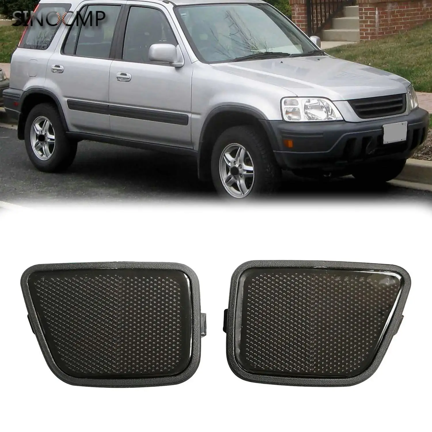 

2Pcs Front Bumper Fender Side Marker Reflector 33801-S10-A01 33851-S10-A01 For 1997-2001 Honda CR-V CRV Smoke Car Accessories