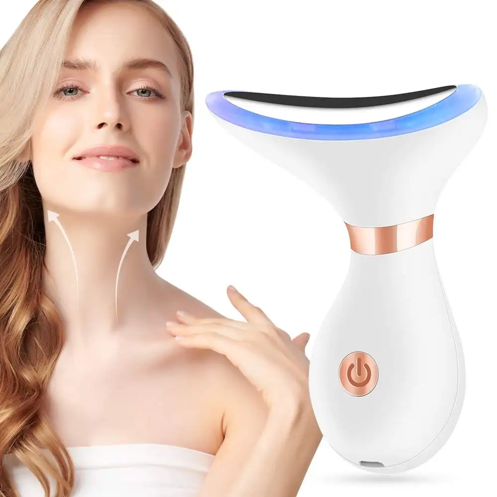 Nacken massage gerät Gesichts lifting drei Licht modi Anti-Falten-Gesichts massage gerät Straffung gerät Kinn Vibrator LED Schönheits instrument