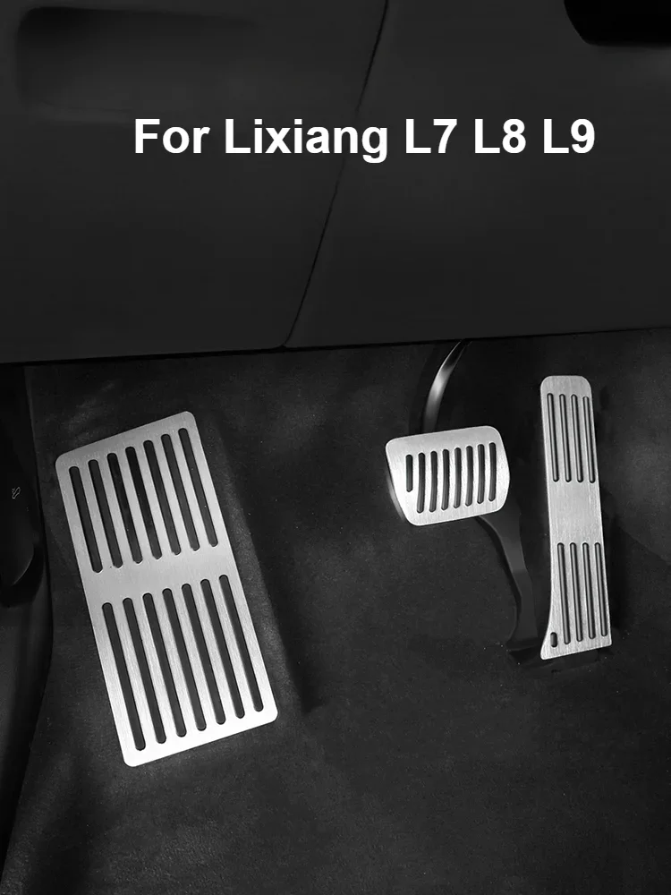 

Педали акселератора для Lixiang L7 L8 L9 2022 2023, алюминиевый сплав, Нескользящие подставки для ног, педали тормоза, топливная педаль, аксессуары