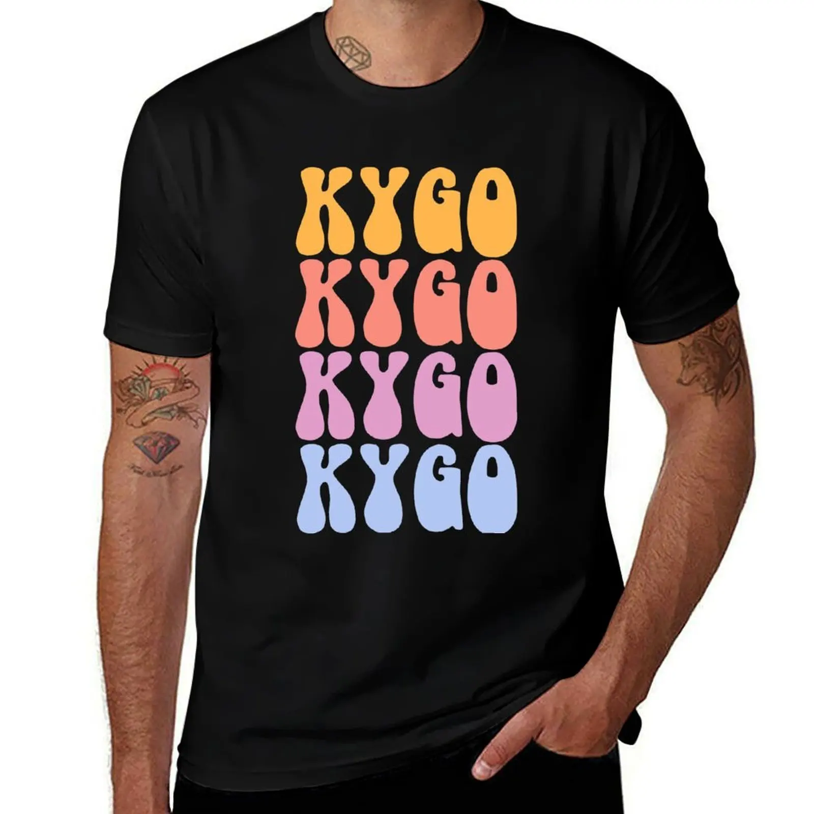 Kygo Vibes T-Shirt Retro Style Print Casual Top