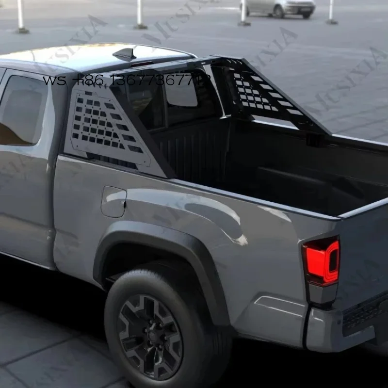 

Musixia Design Tacoma 2024+ Truck Rear Roll Cage Off-Road Pickup Bed Racks Bucket Roof Tub Rack
