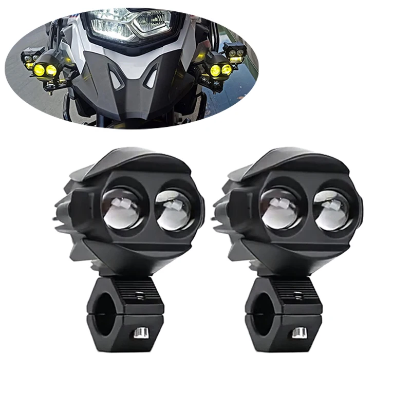 

2PCS LED Motorcycle Headlight Fog Lights Off Road ATV UTV Truck 4x4 Assisted Lamp Auxiliary Lights 12V 24V