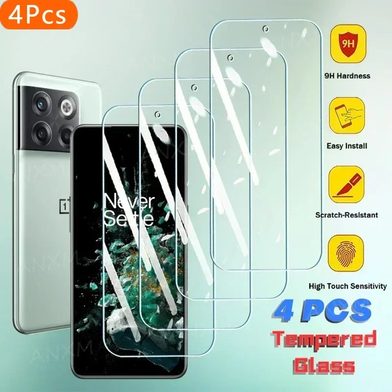 4 шт. закаленное стекло для Oneplus 10R 10T 9 9R 9RT Nord CE 3 2 CE3 CE2 Lite N30 N300 N20 N200 Ace Pro V2, защитное стекло для экрана