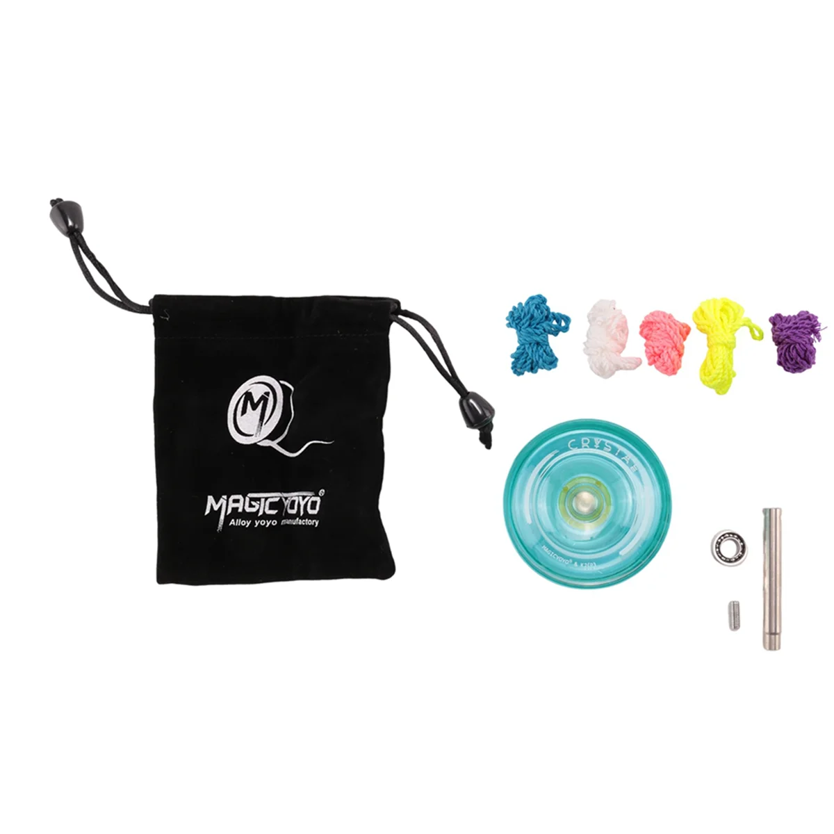 MAGICYOYO K2 Plus Crystal Responsive Yoyo,Dual Purpose Yo-Yo with Replacement Unresponsive Bearing for Intermediate,Green