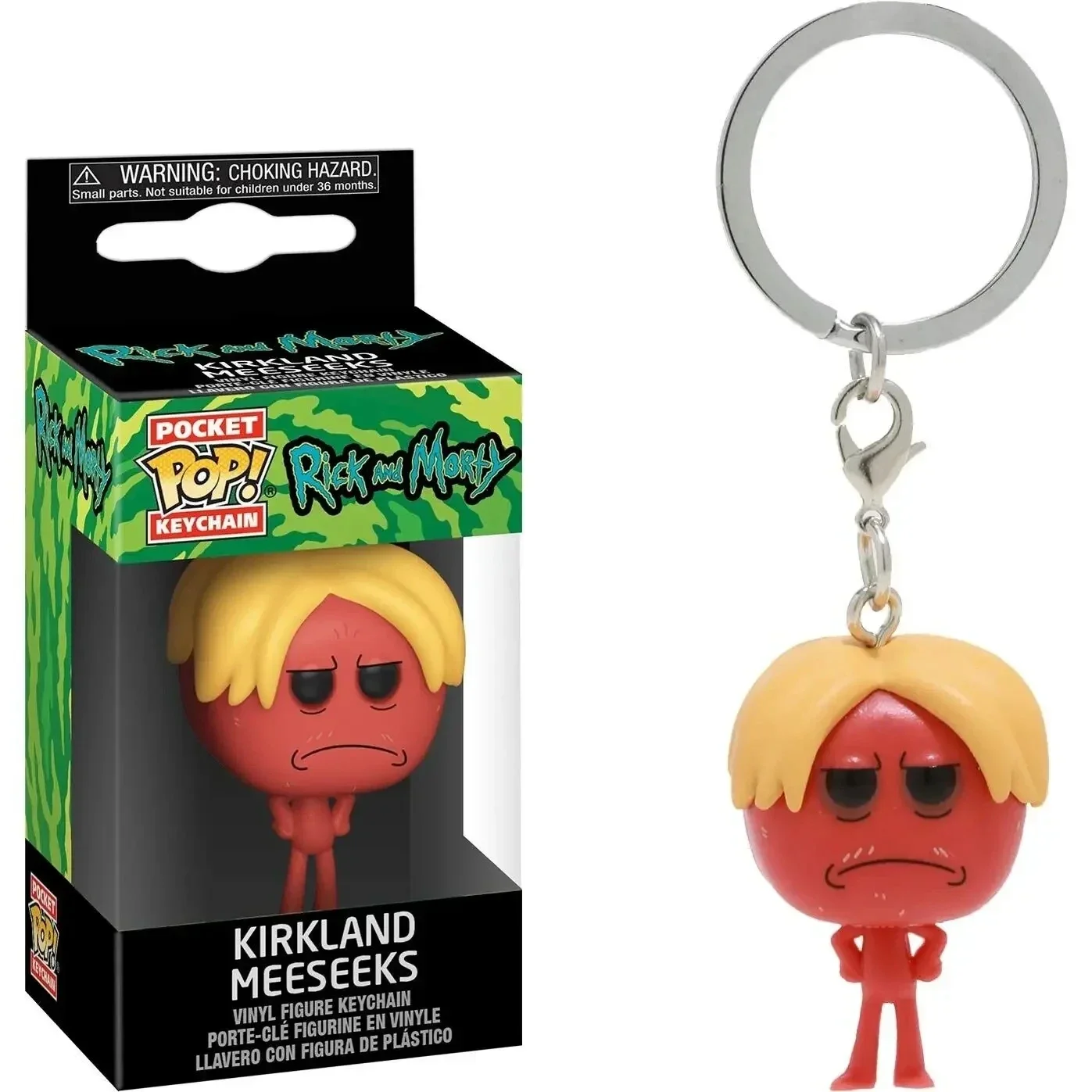 Funko Pop Death Crystal Morty Keychain Figure Toys Krombopulos Rick Pickle Rick Et Morty Krikland Meeseeks Dolls Keyring Toy