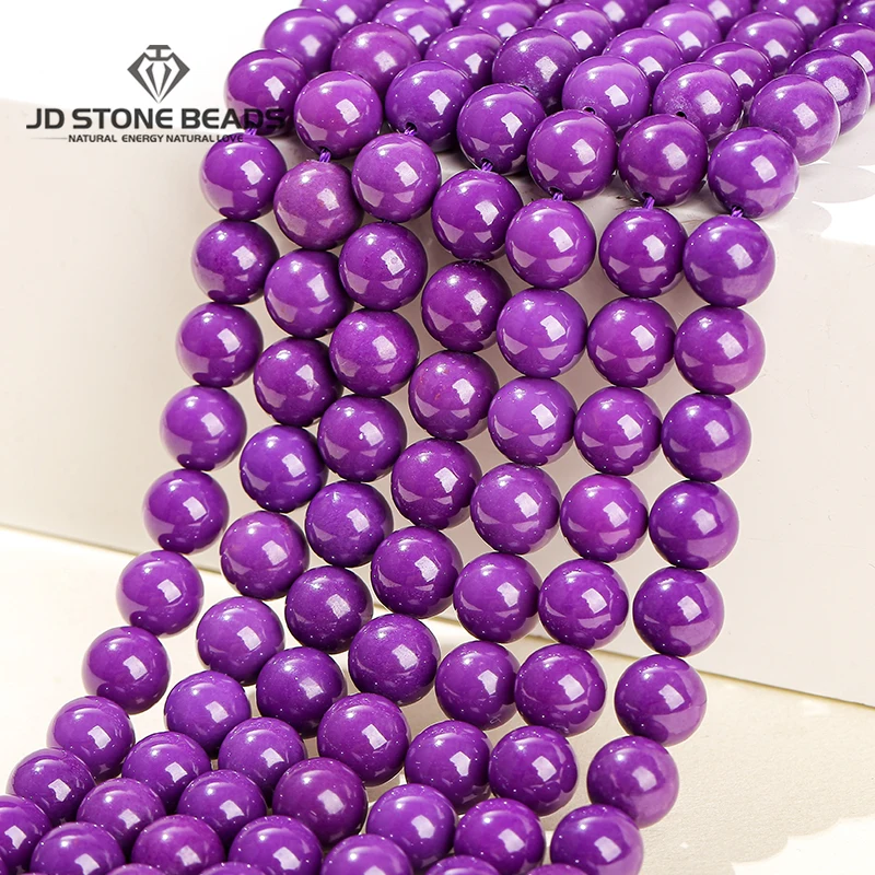 

Genuine Natural American Purple Lepidolite Bead Round Loose Spacer Bead for Jewelry Making DIY Bracelet Necklace Accessory
