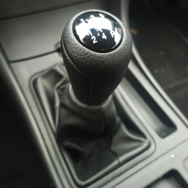 مقبض ناقل حركة جلدي ، رافعة ناقل حركة ، كرة رأس ذراع ، مقبض ناقل حركة لمازدا 3 BK BL 5 CR CW 6 II GH ER NC III 23