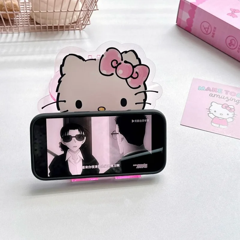 Cute cartoon character Hello Kitty mobile phone stand Laptop tablet boutique desktop stand Lifting and retractable Holiday gift view 5
