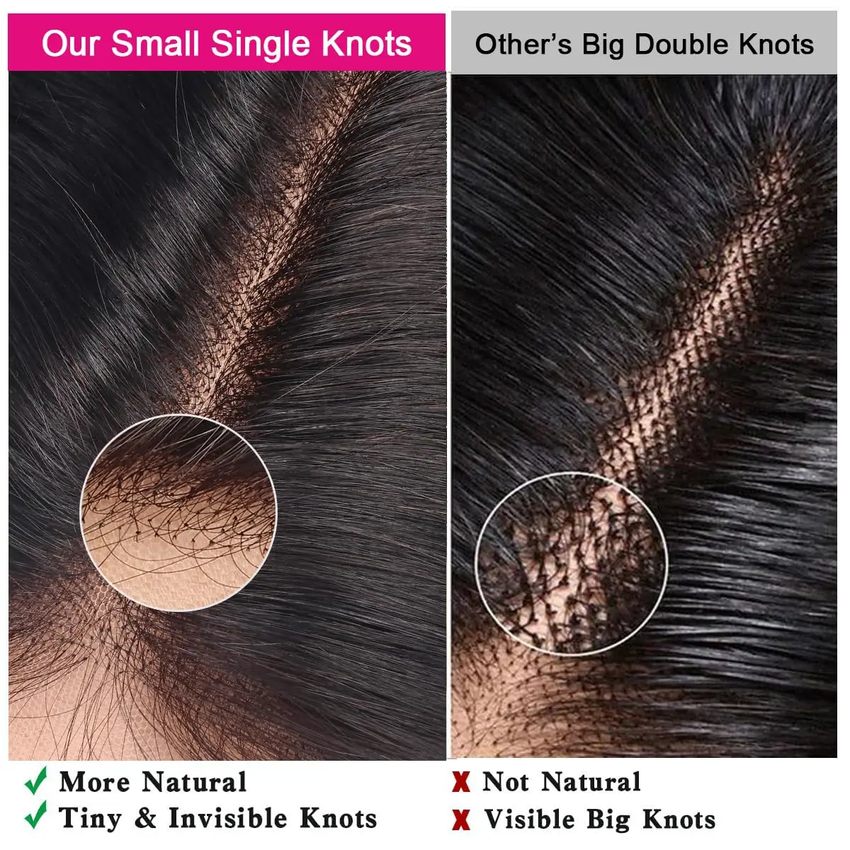 5x5 HD Lace Closure Human Hair Body wave Closure Unprocessed Virgin Human Hair Lace Frontal Closure Pre Plucked with Baby Hair