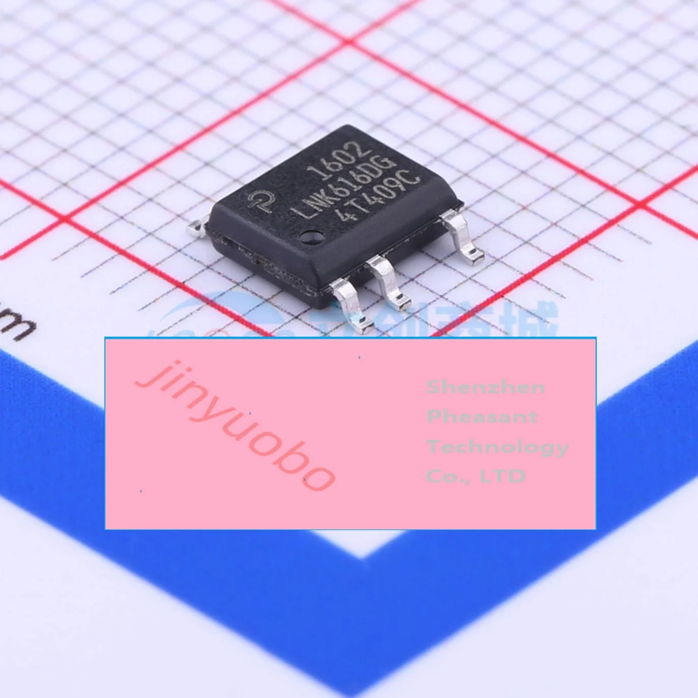 10PCS LNK616DG Flyback Up~85KHz 6.1W 555mA 85V(AC) 5V 265V(AC) isolation Yes Open loop, short circuit, overtemperature 55% 700V