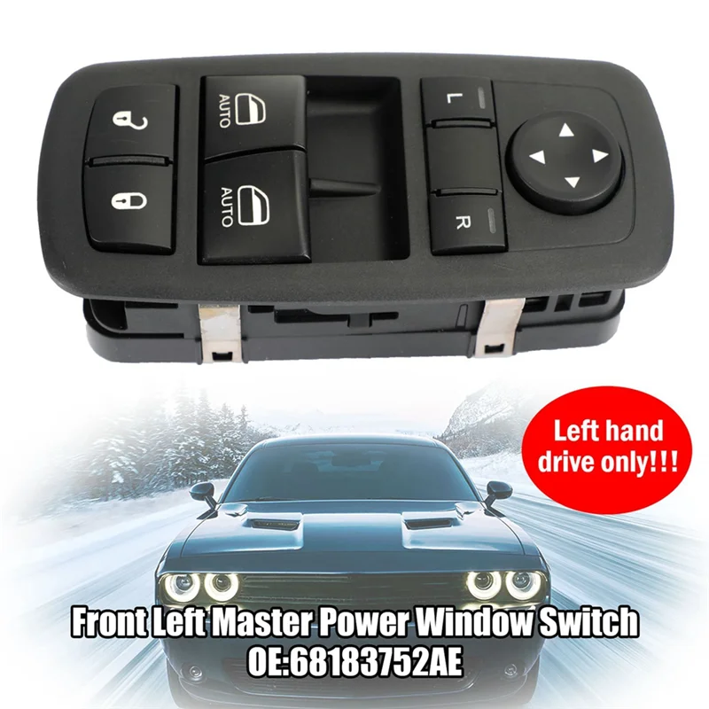 

NEW-68183752AE Car Power Window Lifter Switch Regulator Button For Dodge Challenger 2015 2016 2017 Replacement Parts 1 Piece