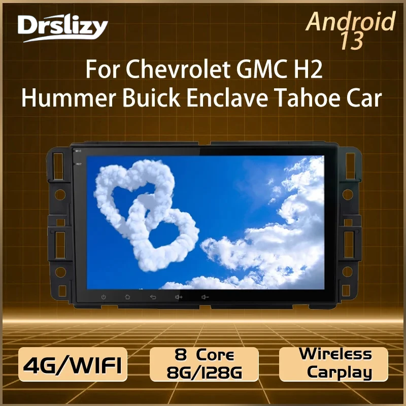 

4G Android 13 Wireless Carplay Auto Radio For Chevrolet GMC H2 Hummer Buick Enclave Tahoe Car Multimedia Player GPS Navigation