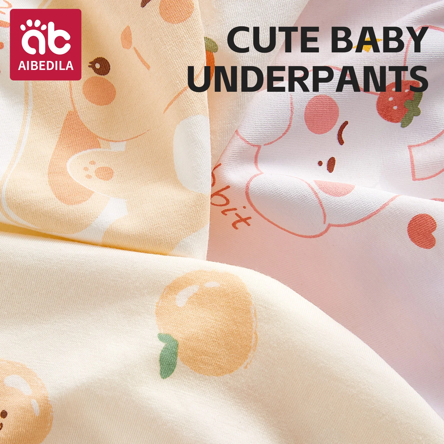 AIBEIDILA 4 أزواج الاطفال سراويل الفتيات لطيف سراويل الكرتون المضادة للبكتيريا الفتيات سراويل داخلية للرجال لينة القطن الطفل السروال 1-14Y #3