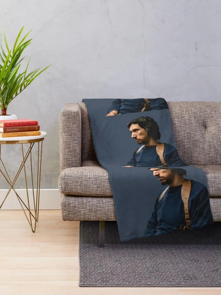 ADAM DRIVER AS FLIP ZIMMERMAN IN BLACKkKLANSMAN Throw Blanket Soft Blanket Blanket Luxury Travel Blanket manga