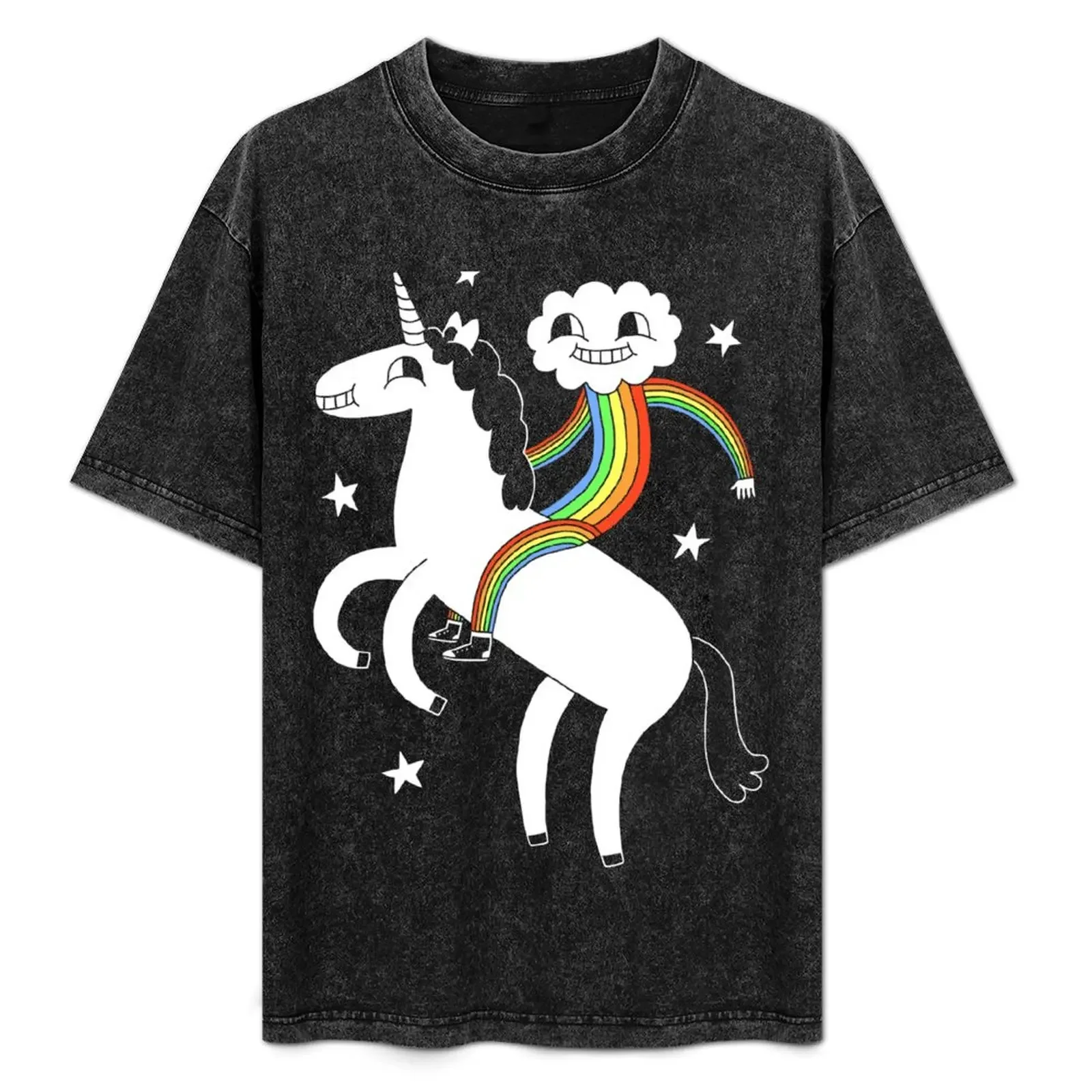 

Unicorn & Rainbow Boy T-Shirt All Match Print Short Sleeve Top