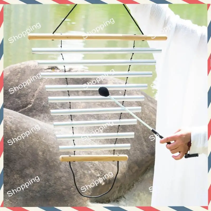 A44M في الهواء الطلق الرياح الدقات العلاج الصوتي أدوات قرع العلاج المهنية يده الرياح الدقات