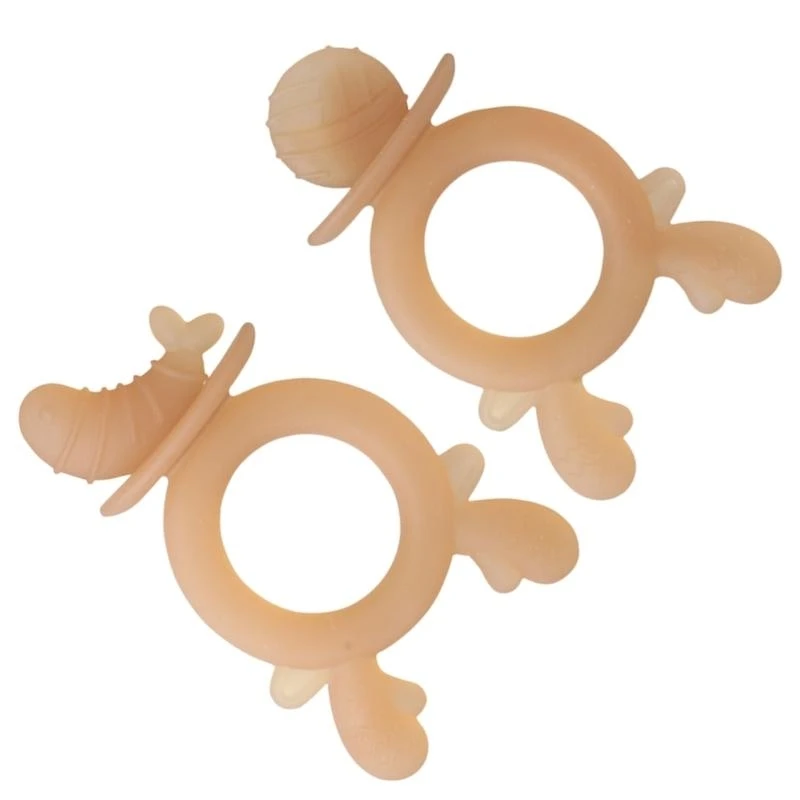 J15U น่ารักเด็กยางกัดของเล่นการงอกของฟันนุ่มของเล่นอ่อนโยนผ่อนคลายสำหรับเด็กผู้หญิง