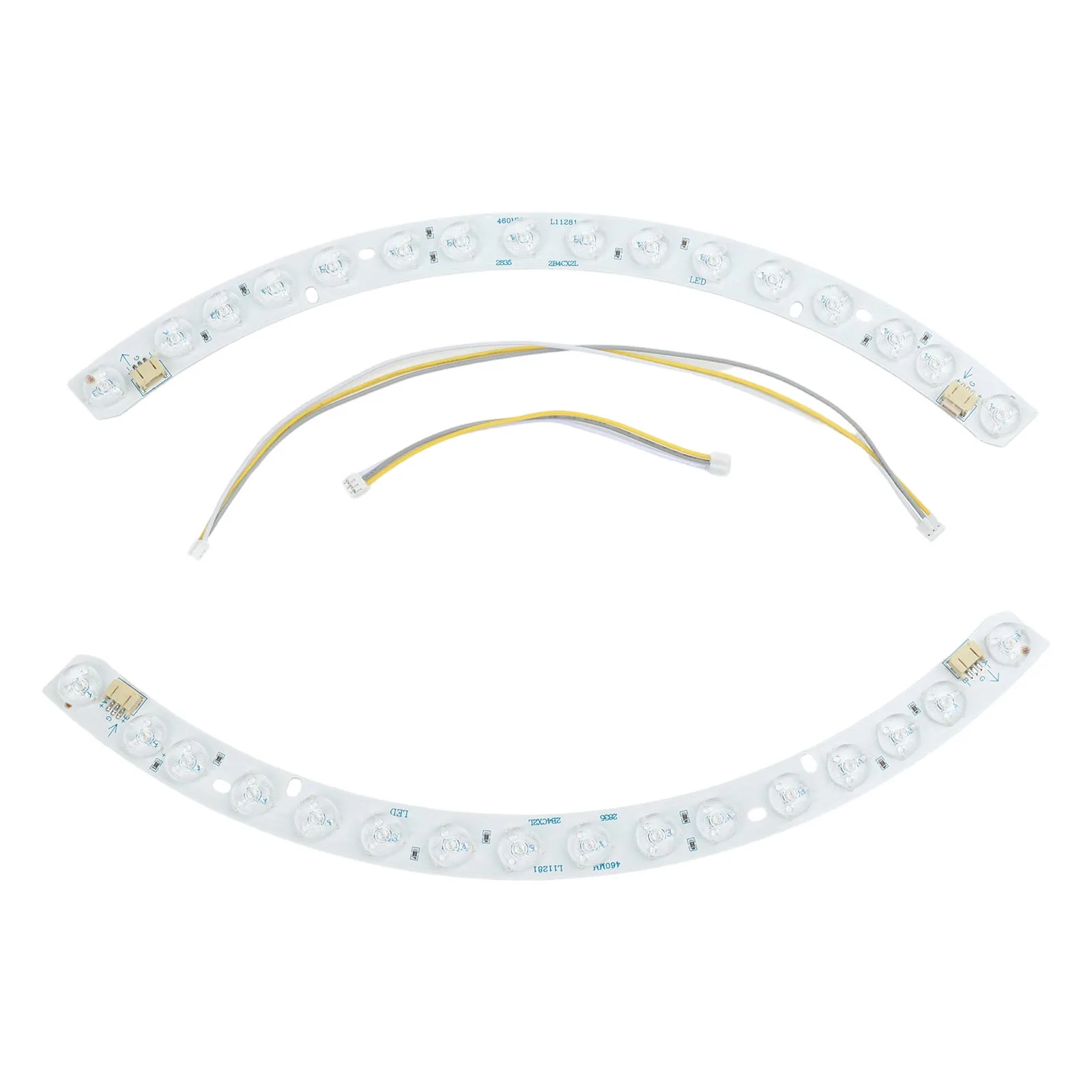 2026 New Curved LED Ceiling Light Strip With Optical Lens 48W Dual Tricolor For Modern Indoor Illumination For Home And Office