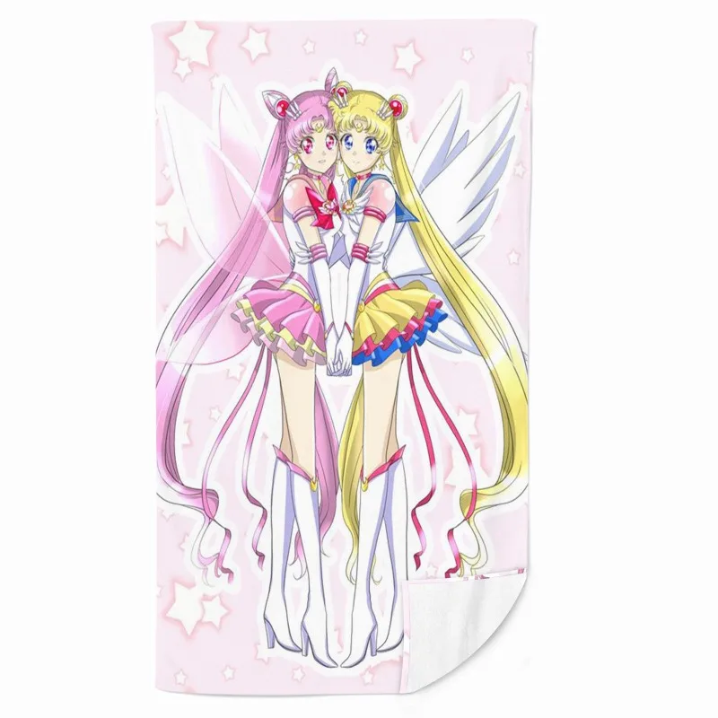 

Spot Cartoon Animation Pretty Soldier Sailor Moon Fitness Running Sweat Practical Beach Towel Swimming Bath Towel Anime Model