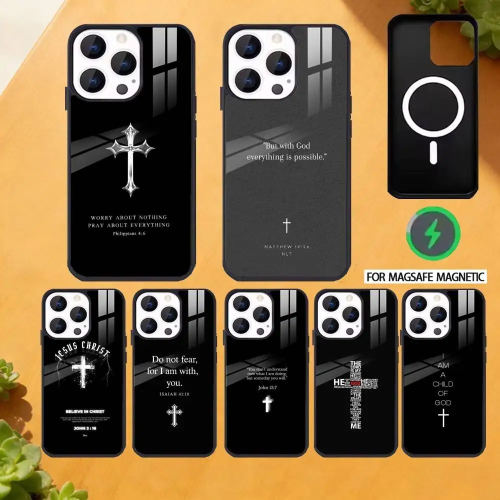 

Bible Verse Phone Case For iPhone 17,16,15,14,13,12,Plus,Pro,Max for Magsafe Magnetic Wireless Charging