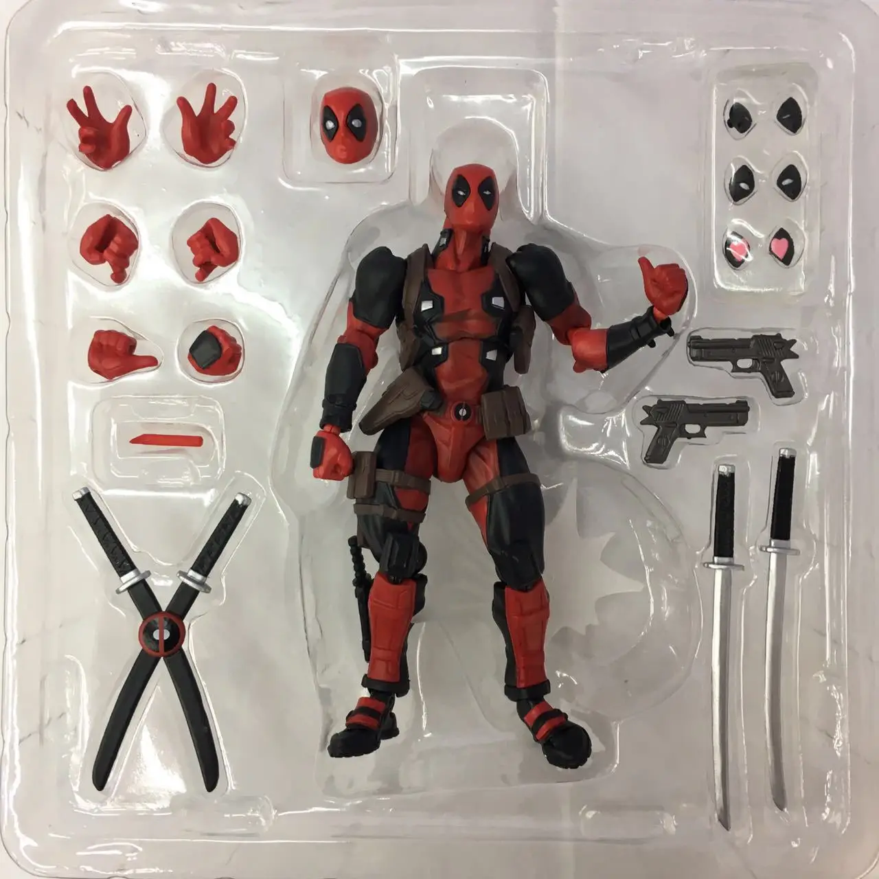 16CM Amazing Yamaguchi Deadpool 2.0 Action Figure PVC Collection Revoltech Deadpool & Wolverine Figurine Model ToyS Gift