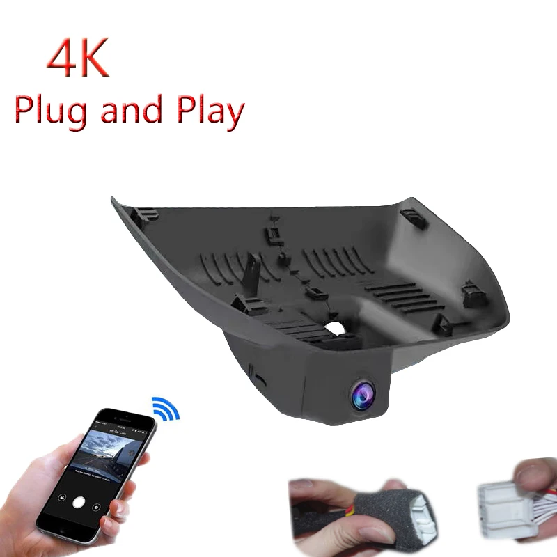 4K Plug And Play For Trumpchi GS3 2023 2024 Car Wifi DVR Driving Video Recorder Dash Camera Night Vision FHD 2160P