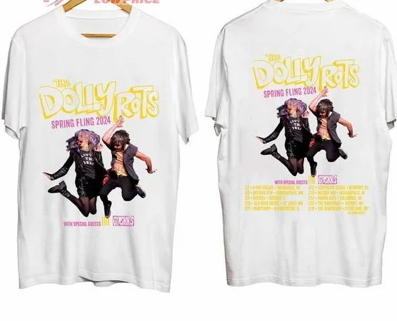 Thhe Dollyrots Spring Fling Tour 2024 Merch, Thhe Dollyrots Tic Shirt