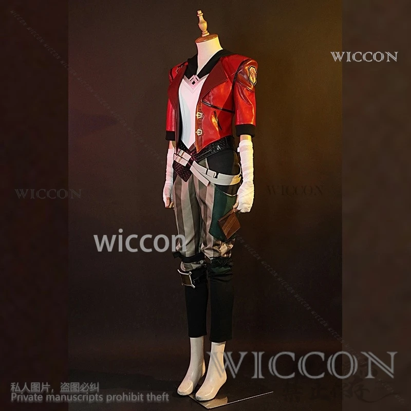 Anime Game LOL Arcane Cosplay Vi Violet Costume Coat Pants Wig Shoes Suit For Girls Woman Halloween Christmas Party Customized