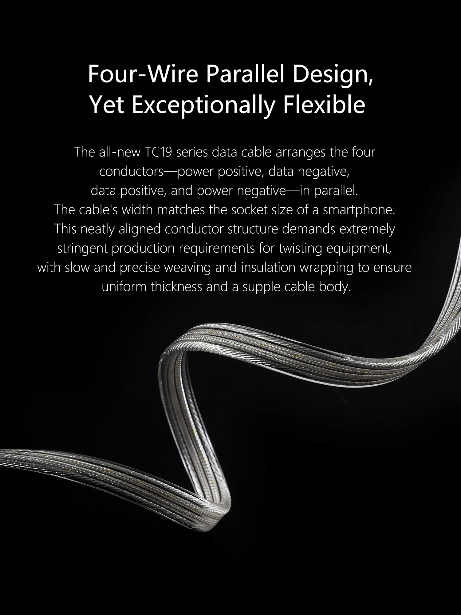 Vorbestellung DDHiFi TC19 Flaggschiff-Digitalsignalkabel aus reinem Silber mit nahtloser CNC-Metallabschirmung und ergonomischem gebogenem Stecker – Detail 3