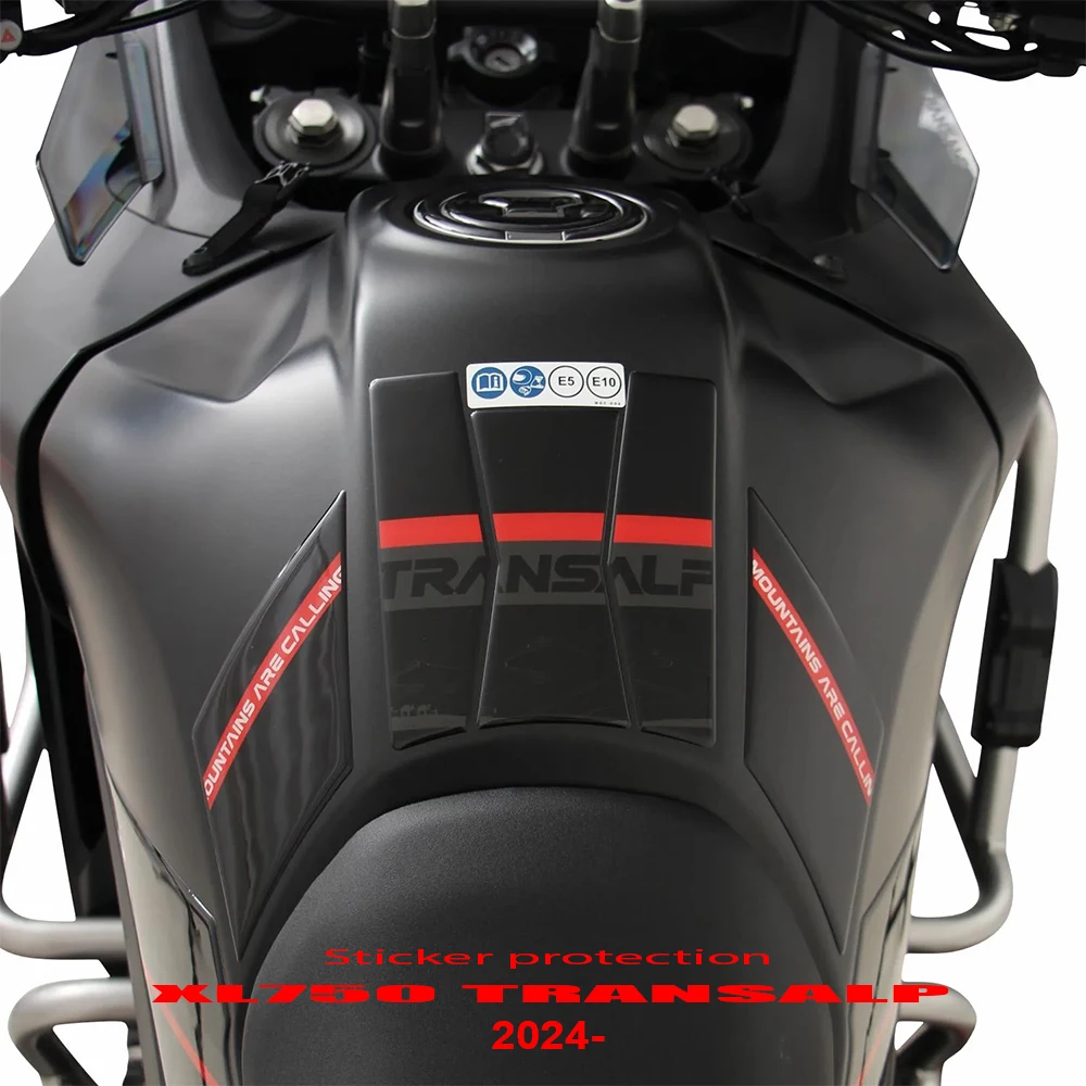 

For Transalp XL 750 2023 2024 Motorcycle Anti Slip Tank Pad Side Traction Pads Protector Sticker 3D Gel Resin Stickers Kit