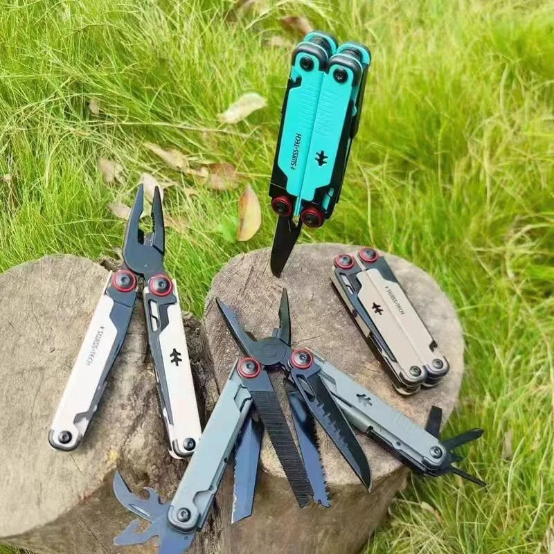 

SWISS TECH 16in1 Multitool EDC Camping Equipment Tactical Survival Hunting Outdoor Hiking Pocketknife Folding Pliers