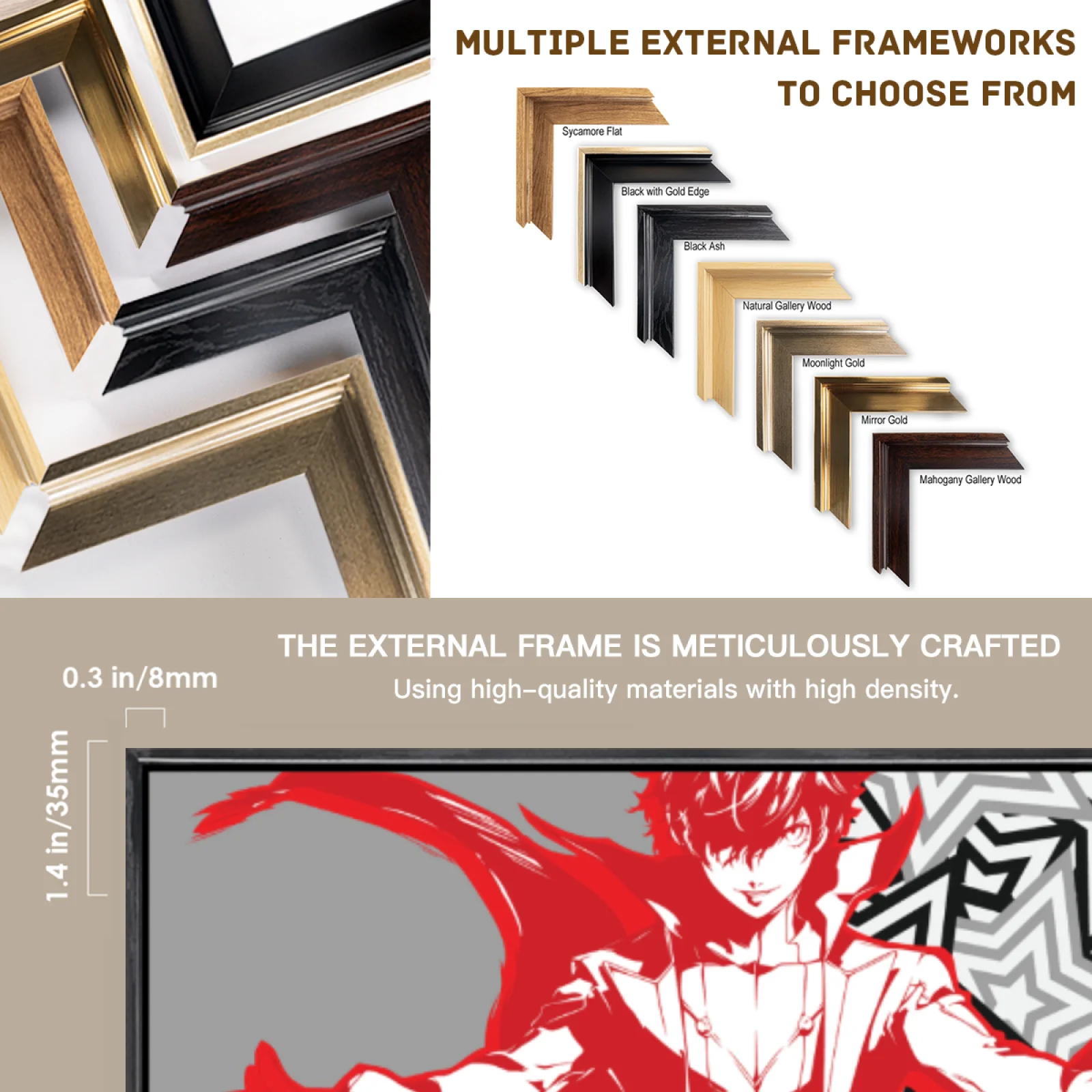 Affiche en toile multi-tailles de Manga japonais, Art mural à Double cadre, décoration de maison The Wind Rise