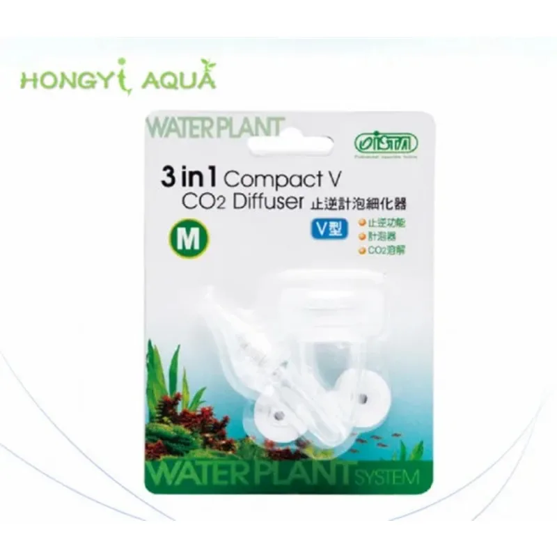 3 in 1 compact v CO2 diffuser CO2 diffuser atomizer bubble counter check valve inverse counteractorizer ISTA 3 in 1 V