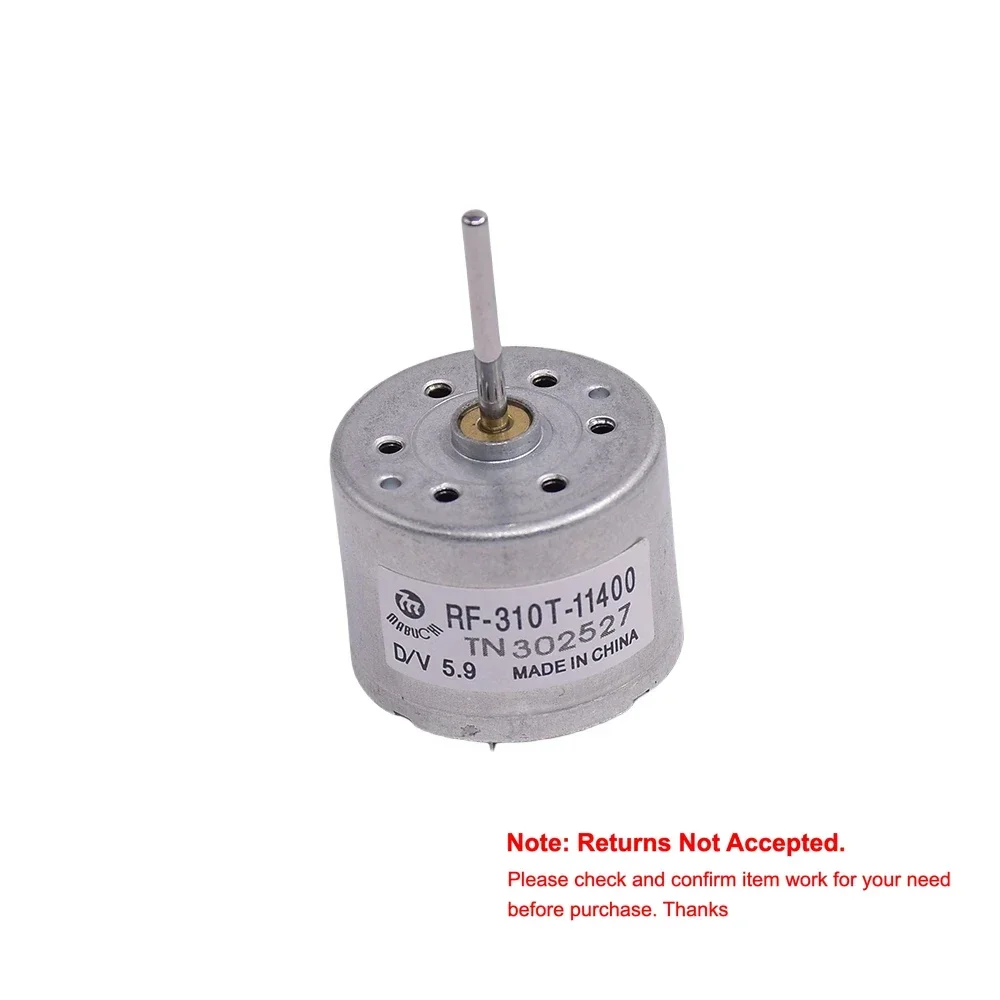 RF-310T-11400 D/V5.9 Micro 24mm 310 Motor DC 2.5V-6V Mini Round Spindle Motor 17mm Long Shaft for Audio CD DVD Player Toy Model