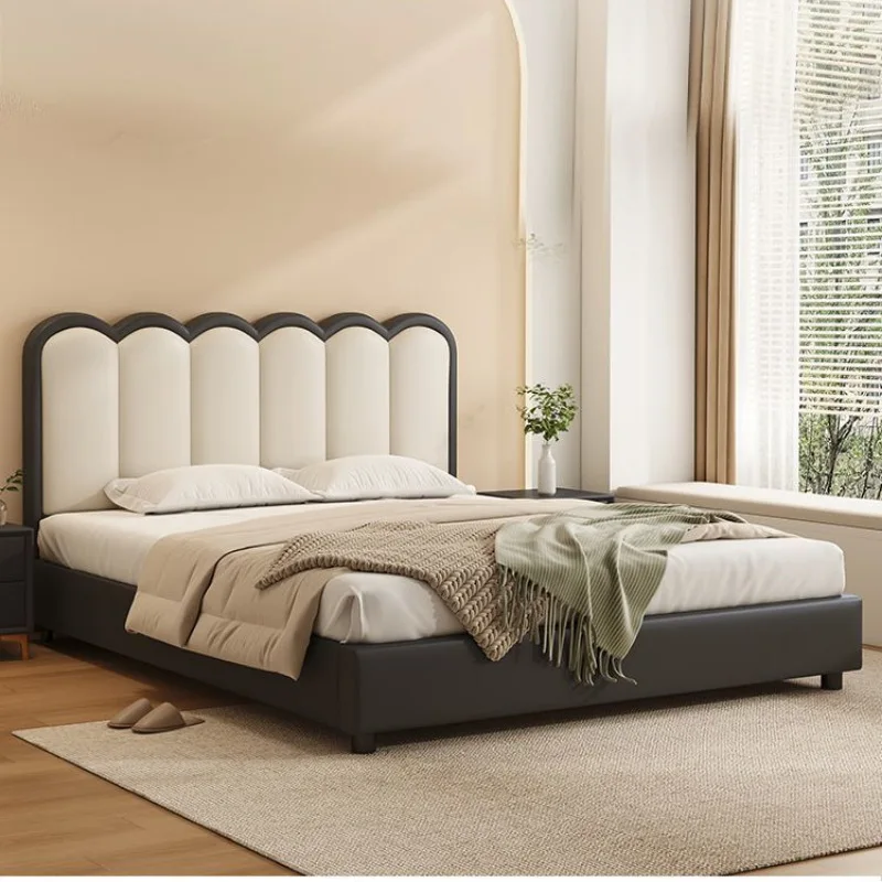 

Кровать из массива дерева, бытовая главная спальня, размер 2 метра