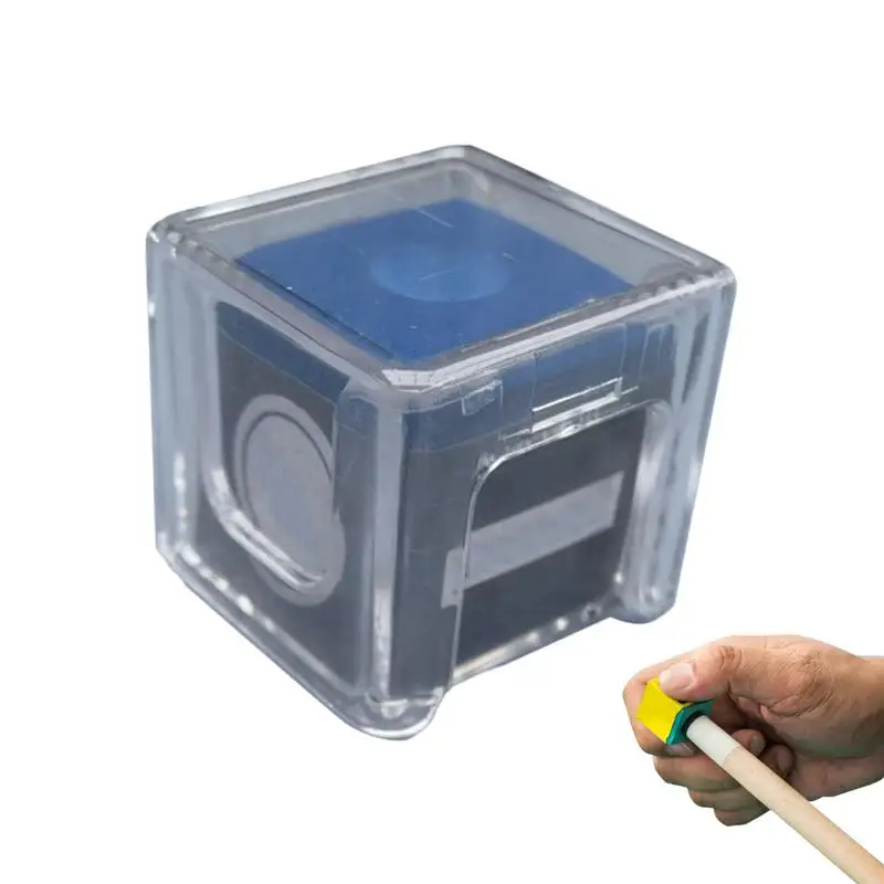 Billiard Chalk Storage Box Transparent Acrylic Box Cube Chalk Storage Holder For Daily Practice Snookers & Billiard Accessory