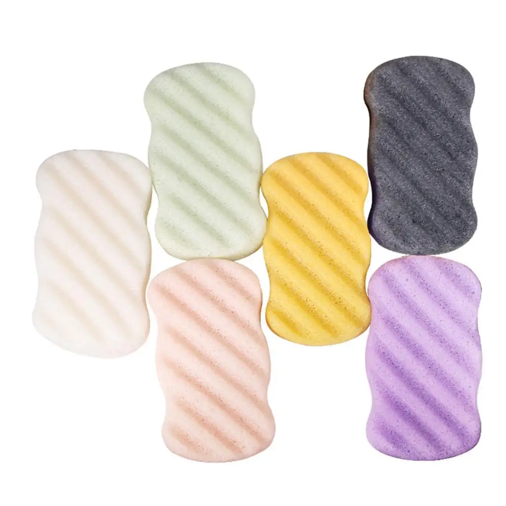 Konjac Sponge Charcoal Infused Deep Cleansing Puff Gentle Exfoliator Pads for Sensitive Face and Baby Bath
