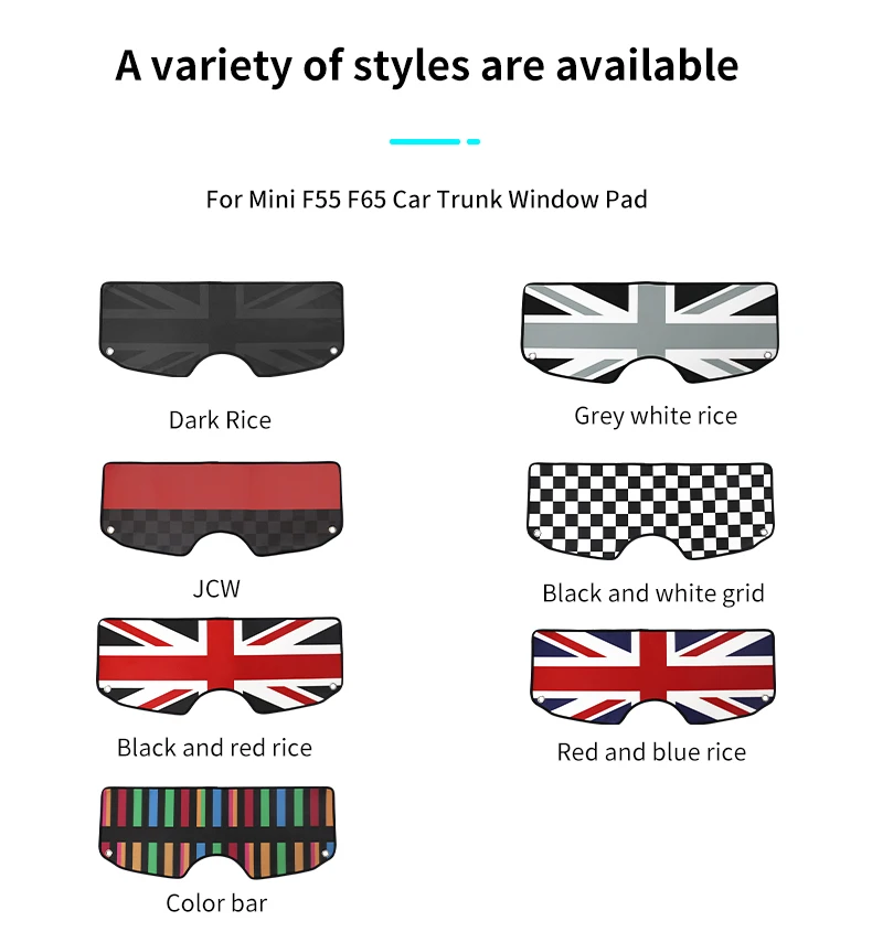 Kofferraum-Fensterpolster für Mini Cooper R56 F56 F55 F60 F65 F66 R60 Countryman Auto-Styling Innendekorationszubehör – Detail 8
