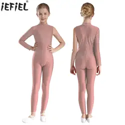 Macacão de patinação artística feminina, Ginástica Rítmica Performance Bodysuit, Strass brilhante, Ballet Collant, Crianças