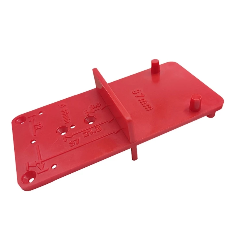 

W2E3 26/35mm Hinge Hole Drilling Guide Carpenter Hole Puncher Drilling Guide Locator Hinge Door Cabinets DIY Woodworking