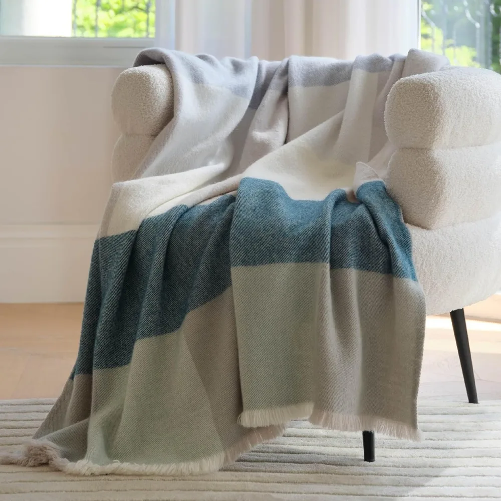 

Alpaca Wool Blanket, 50“ X 60”, Soft for Sofa, Luxurious Decorative Fleece Blanket, Perfect House Warming Gift, Warmth Blanket