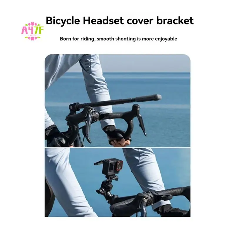 

A47F-Bike Mount Set For Insta360 X3, X4, Ace - Removable Cover, Easy Installation, Durable Bracket