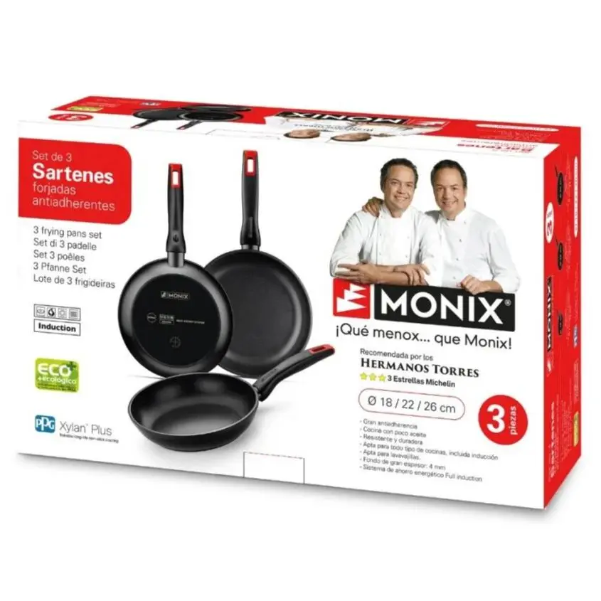 Set 3 Monix brothers towers pans 18-22-26