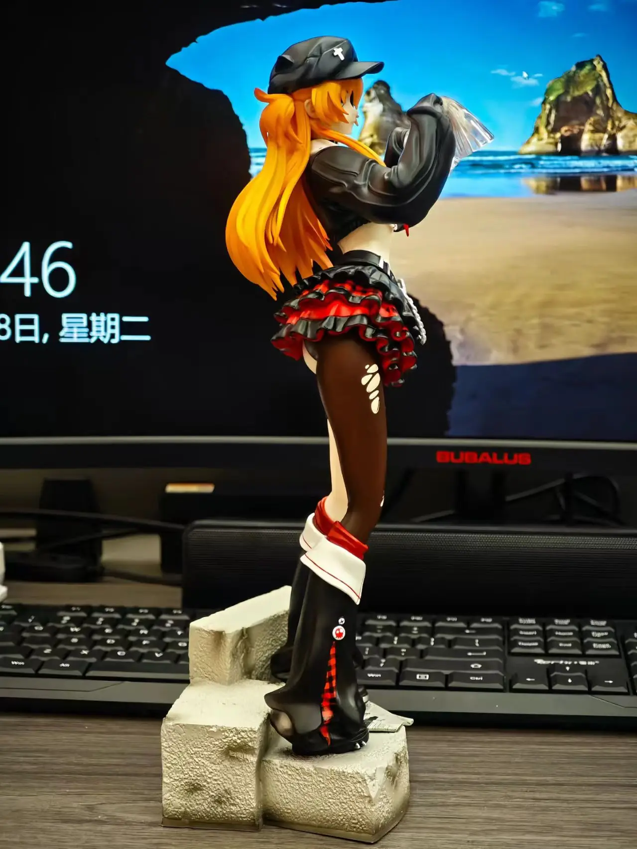 جديد Soryu Asuka Langley أنيمي الشكل 33 سنتيمتر GK Shikinami Asuka Langley فتاة جميلة التماثيل الحلي نموذج ألعاب الدمى الهدايا