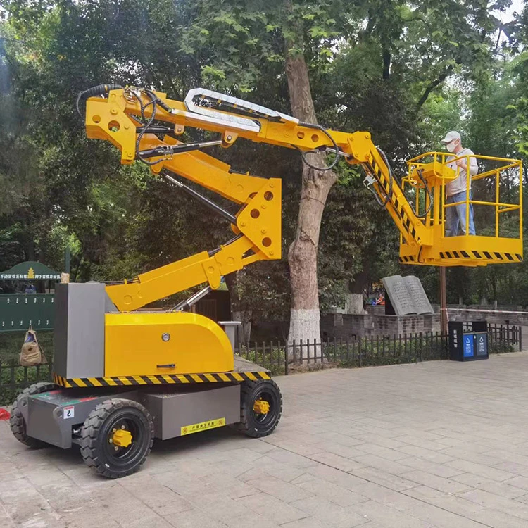 YG Hydraulic Electric Diesel Boom Lift Folding Arm Articulated Platform Lift Manned Lift Aerial Work Platform