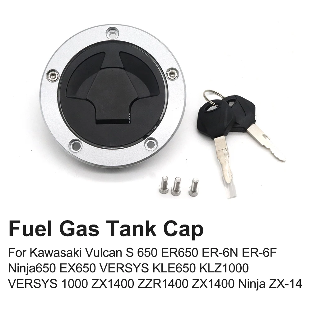 

Motorcycle Fuel Gas Tank Cap Keys For Kawasaki NINJA 650 EX650 ER6F 650 ER650 ER6N ZX1400 KLZ 650 1000 VERSYS 1000 Vulcan S 650
